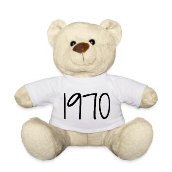1970 Anniversary 1970 Legends Are Born in 1970 - Teddy Bear - white - Front