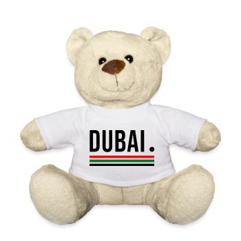 Dubai – Skyline Streetwear Shirt - Teddy Bear - white - Front