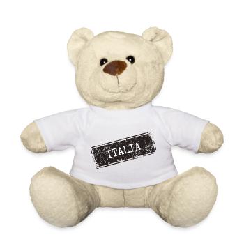 Italien Schriftzug auf Vintage-Design - Teddy - Weiß - Vorne
