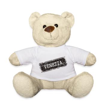 Venezia City Map Design - Teddy Bear - white - Front