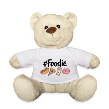 Feinschmecker-Hotdog- und Kaffeeliebhaber - Teddy - Weiß - Vorne
