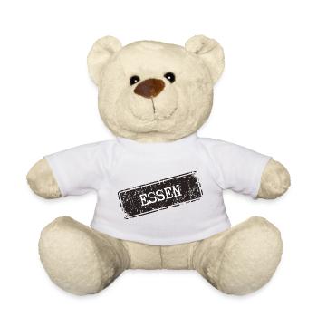Motif de cuisine avec une touche rustique - Nounours - blanc - Devant