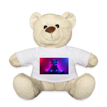 Neon DJ Hund - Teddy - Weiß - Vorne