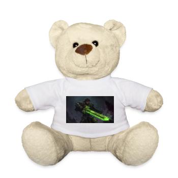 Warrior with Green Lightsaber - Teddy Bear - white - Front