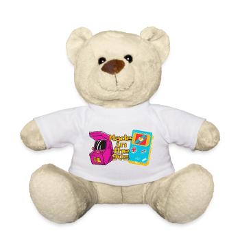 Made in the 90s – Retro Gamer Design - Teddy - Weiß - Vorne