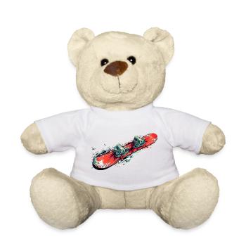 snowboard - Teddy Bear - white - Front