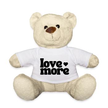 love more - Teddy Bear - white - Front