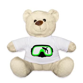 Diving goggles - Teddy Bear - white - Front