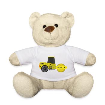 Rouleau compresseur - Nounours - blanc - Devant