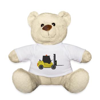 Forklift - Teddy Bear - white - Front