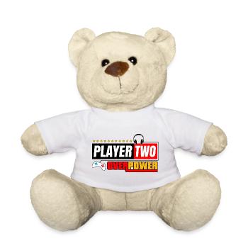 Joueur Deux Overpower | Style des joueurs et streamers - Nounours - blanc - Devant