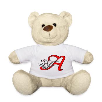Buchstabe A Initiale - Teddy - Weiß - Vorne
