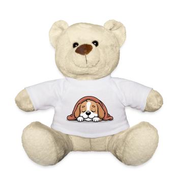 Rapetou endormi sous la couverture - Nounours - blanc - Devant