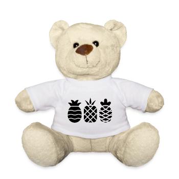 Pineapple without frills - Teddy Bear - white - Front