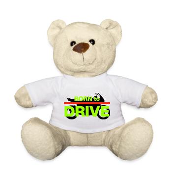 BORN TO DRIVE! MOTORRAD FAHRER - Teddy - Weiß - Vorne