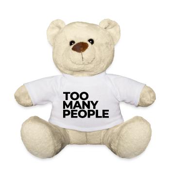 Too many people – Introvert mood - Teddy - Weiß - Vorne