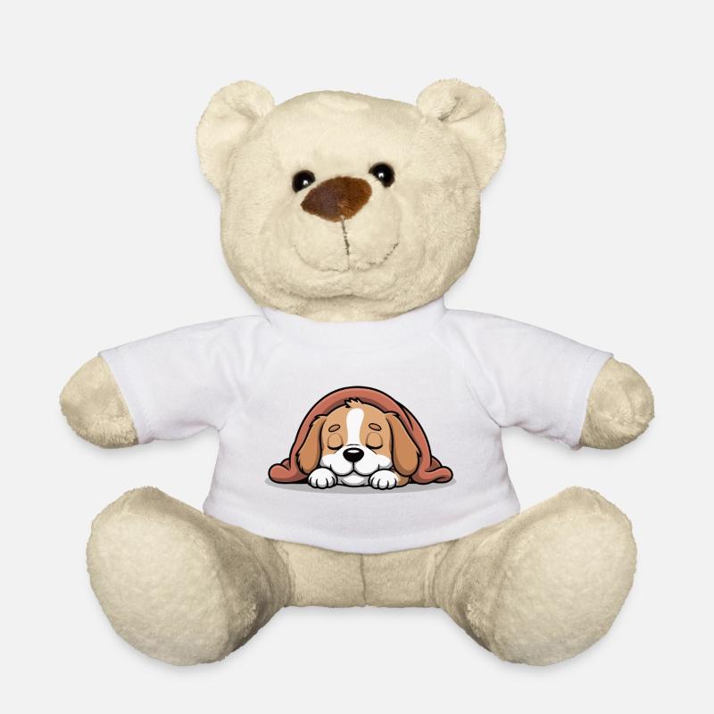 Peluche de Rapetou Dormant - Nounours - blanc