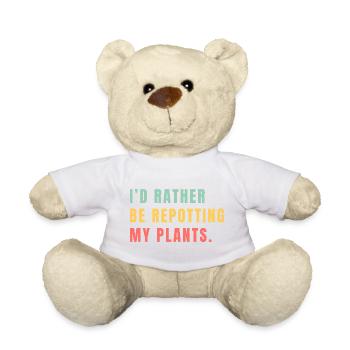 Flower Gardening - Teddy Bear - white - Front