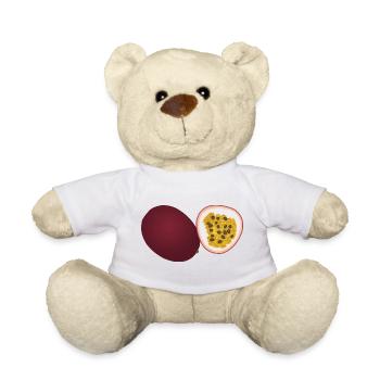 Passion Fruit Duo Art - Teddy Bear - white - Front