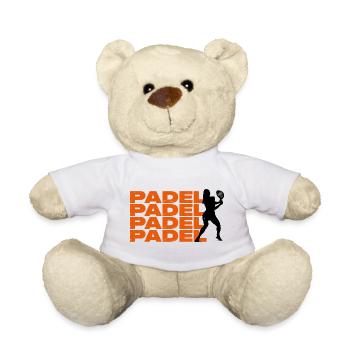 Padel Girl - Teddy Bear - white - Front
