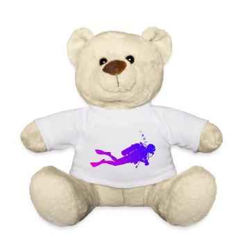 Great diving gift for diving - Teddy Bear - white - Front