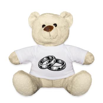 Wedding Rings Wedding Rings - Teddy Bear - white - Front
