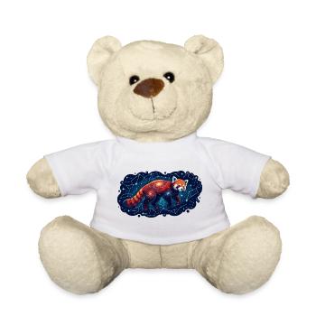 Kosmischer Roter Panda Konstellation Sternbild - Teddy - Weiß - Vorne