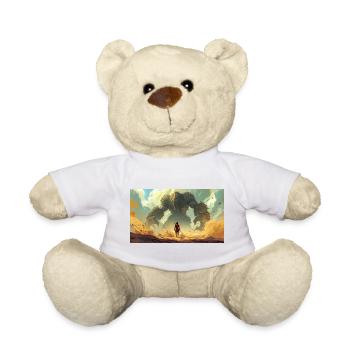 David vs Goliath: young shepherd faces giant warri - Teddy Bear - white - Front
