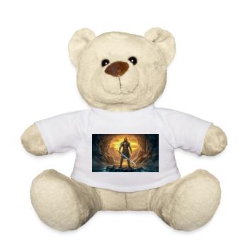 Beowulf fights the Monster with Ancient Sword myth - Teddy Bear - white - Front