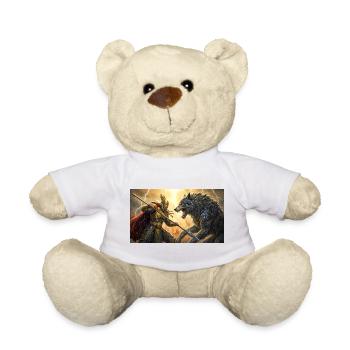 Odin stellt sich Fenrir in der letzten Schlacht ragnarök nordische s - Teddy - Weiß - Vorne