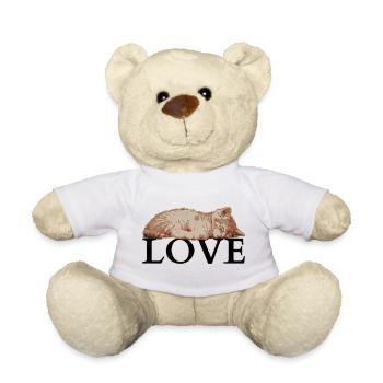 Sleeping Cat LOVE – Cozy Katzenliebe - Nounours - blanc - Devant