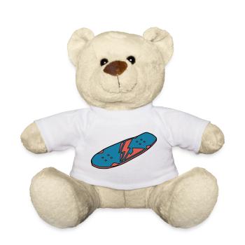 Skateboard Deck Urban Street - Nounours - blanc - Devant