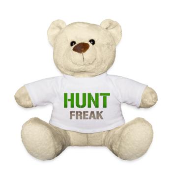 Typographie de la boule verte de Hunt Freak - Nounours - blanc - Devant