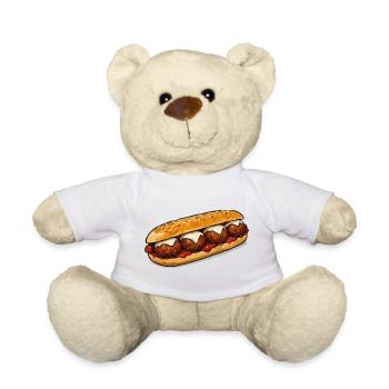 Baguette grill - Teddy Bear - white - Front