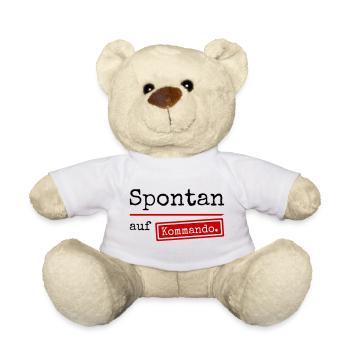 Spontan auf Kommando_weiss - Teddy - Weiß - Vorne