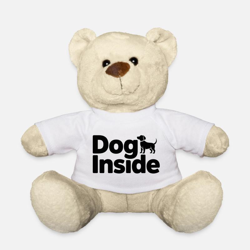 Le chien à l’intérieur de la silhouette - Nounours - blanc