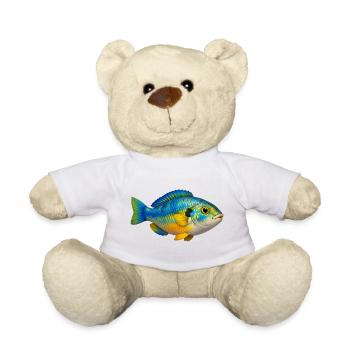Bunter Fisch Aquarium Liebhaber - Teddy - Weiß - Vorne