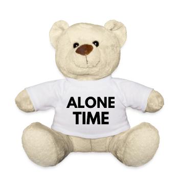 Alone Time Minimalangebotsdesign - Teddy - Weiß - Vorne