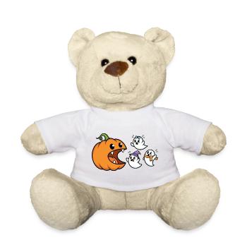 Halloween des Fantômes de la Citrouille - Nounours - blanc - Devant