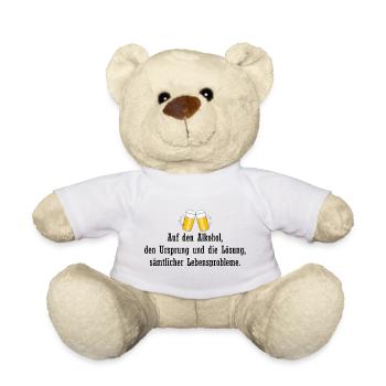 Auf Alkohol Ursprung Lösung - Teddy - Weiß - Vorne