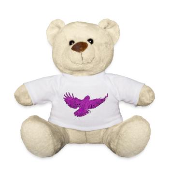 Greifvogel im Flug, Andersfarbig - Teddy - Weiß - Vorne
