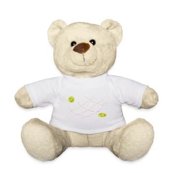 Neonlinien Kreuzlinien Farbenspiel - Teddy - Weiß - Vorne