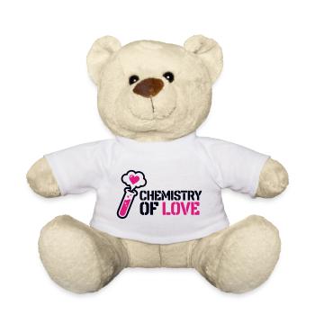 Icône de la Flasque d’Amour de la Chimie - Nounours - blanc - Devant