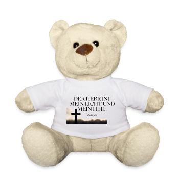 Glaube Licht Heil Psalm 27:1 - Teddy - Weiß - Vorne