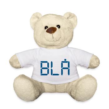 Bleu - LCD - Nounours - blanc - Devant