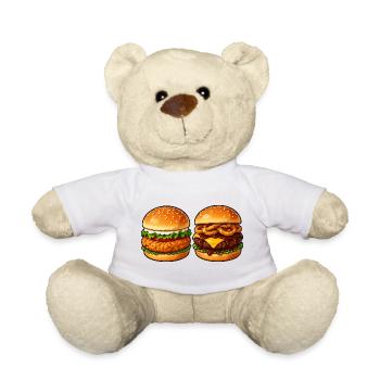 Burger Duett Käse & Knusper - Teddy - Weiß - Vorne