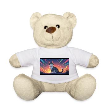 Katze im Abendlicht - Teddy - Weiß - Vorne