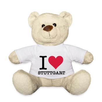 Ich liebe Stuttgart - Teddy - Weiß - Vorne