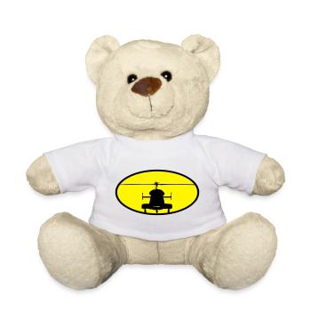 Hubschrauber Logo - Teddy - Weiß - Vorne