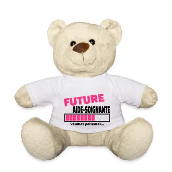 future aide-soignante - Nounours - blanc - Devant